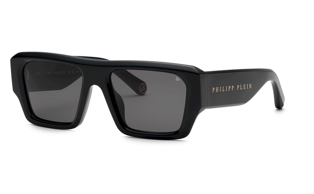 Translation missing: es.seo.product.type.gafas-de-sol philipp plein spp144 0700 negro rectangular masculino talla 55mm - Translation missing: es.seo.product.alt.imagen-principal