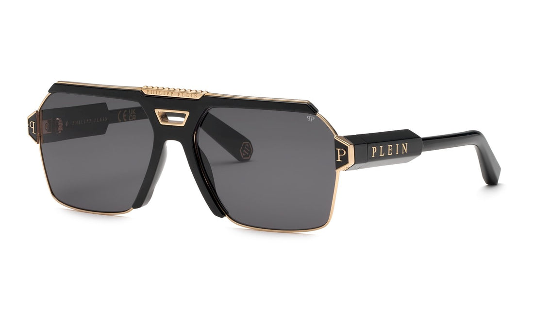 Translation missing: es.seo.product.type.gafas-de-sol philipp plein spp147m 0301 dorado geometric masculino talla 63mm - Translation missing: es.seo.product.alt.imagen-principal