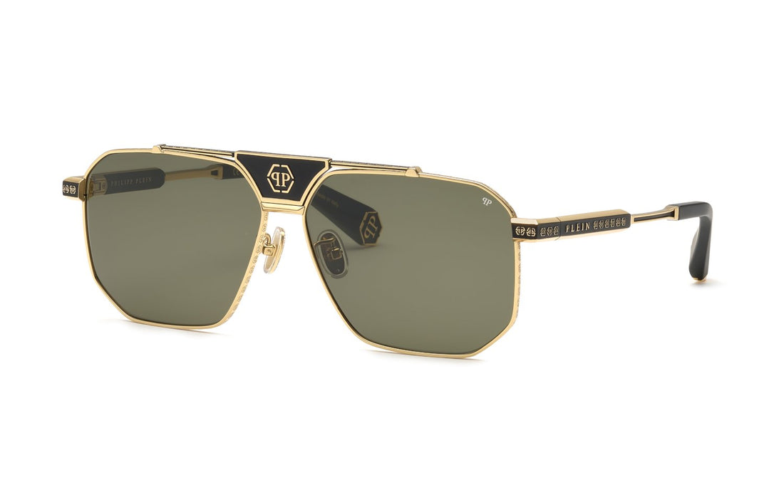 Translation missing: es.seo.product.type.gafas-de-sol philipp plein spp152v 0302 dorado geometric masculino talla 63mm - Translation missing: es.seo.product.alt.imagen-principal