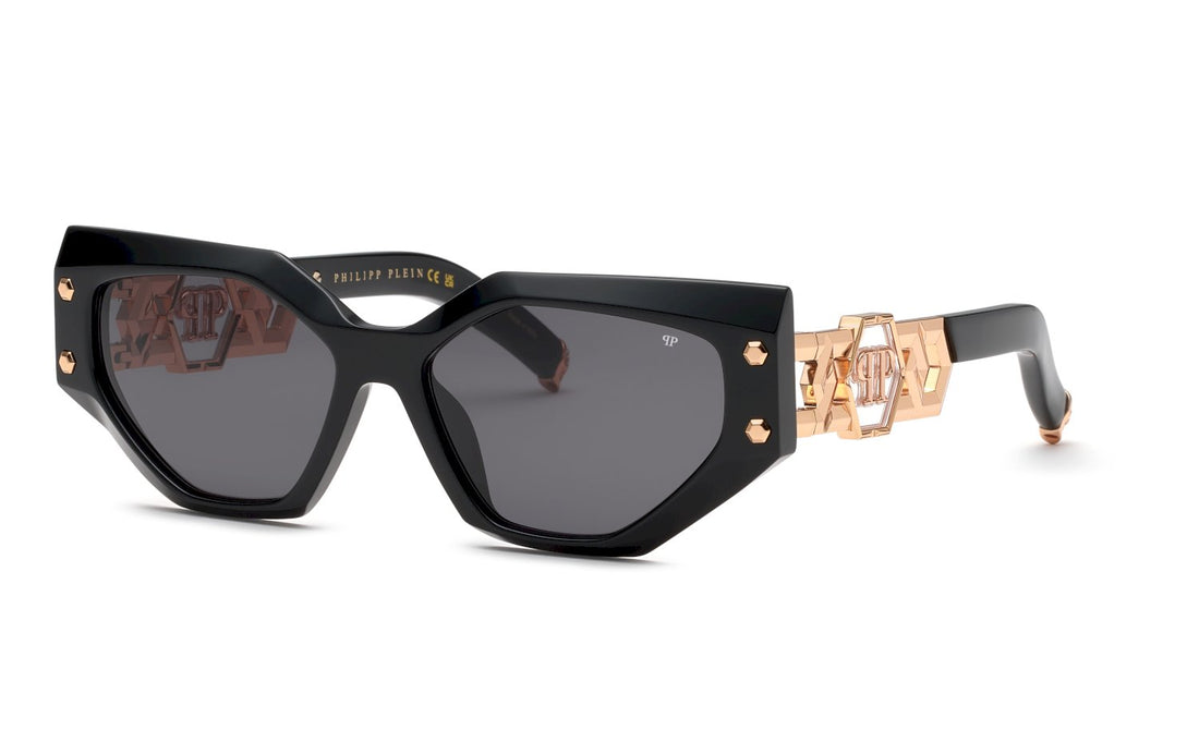 Translation missing: es.seo.product.type.gafas-de-sol philipp plein spp174s 0700 negro geometric femenino talla 57mm - Translation missing: es.seo.product.alt.imagen-principal