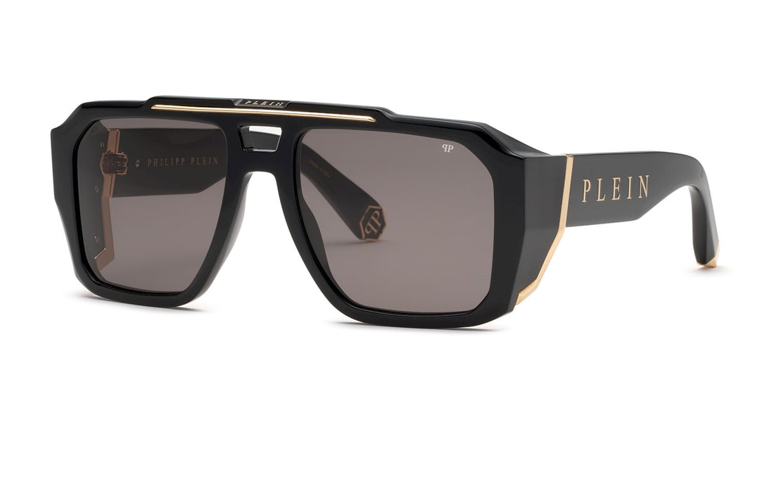 Translation missing: es.seo.product.type.gafas-de-sol philipp plein spp184m 0700 negro geometric masculino talla 57mm - Translation missing: es.seo.product.alt.imagen-principal