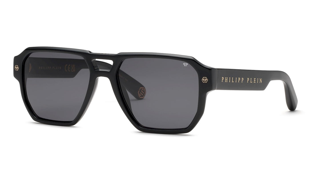 Translation missing: es.seo.product.type.gafas-de-sol philipp plein spp200v 0700 negro geometric masculino talla 58mm - Translation missing: es.seo.product.alt.imagen-principal