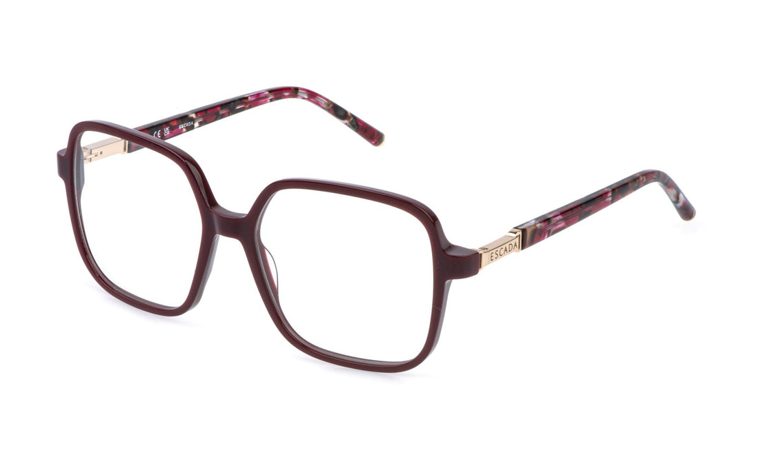 Translation missing: es.seo.product.type.gafas-graduadas escada vesf30 0g96 burdeos square femenino talla 55mm - Translation missing: es.seo.product.alt.imagen-principal