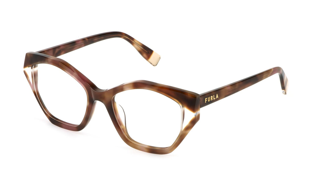 Translation missing: es.seo.product.type.gafas-graduadas furla vfu869v 01gq havana geometric femenino talla 52mm - Translation missing: es.seo.product.alt.imagen-principal