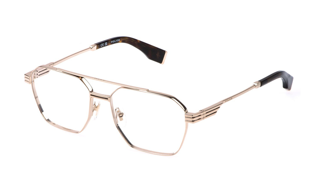 Translation missing: es.seo.product.type.gafas-graduadas police vplq76 0300 dorado square masculino talla 58mm - Translation missing: es.seo.product.alt.imagen-principal