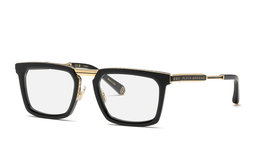 Translation missing: es.seo.product.type.gafas-graduadas philipp plein vpp158m 0700 negro square masculino talla 53mm - Translation missing: es.seo.product.alt.imagen-principal