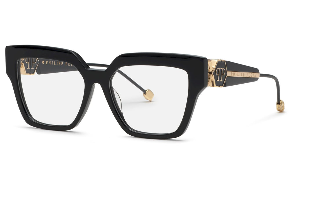 Translation missing: es.seo.product.type.gafas-graduadas philipp plein vpp165s 0700 negro square femenino talla 55mm - Translation missing: es.seo.product.alt.imagen-principal