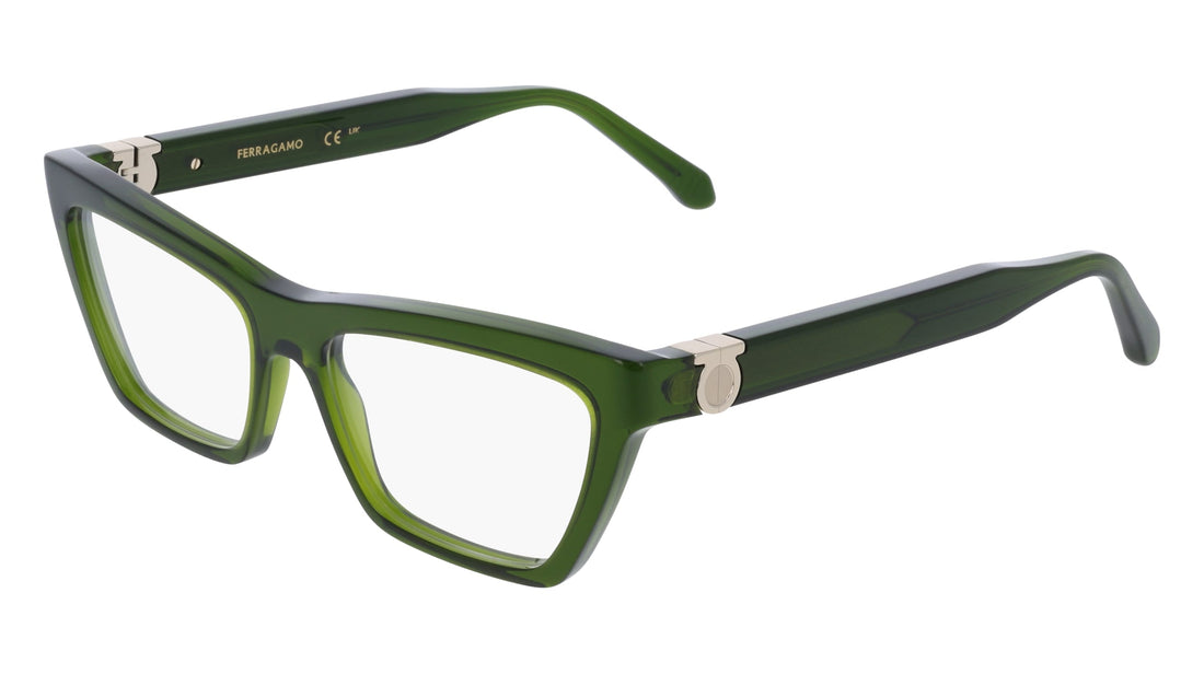Translation missing: es.seo.product.type.gafas-graduadas ferragamo sf3021 317 verde butterfly femenino talla 54mm - Translation missing: es.seo.product.alt.imagen-secundaria