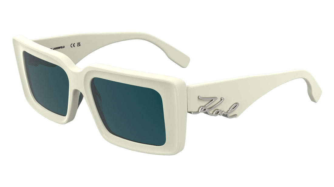 Translation missing: es.seo.product.type.gafas-de-sol karl lagerfeld kl6180s 105 blanco rectangular femenino talla 53mm - Translation missing: es.seo.product.alt.imagen-secundaria