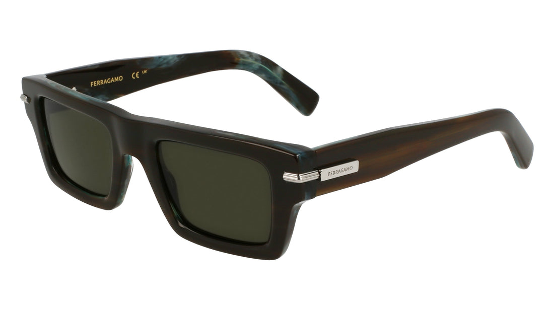 Translation missing: es.seo.product.type.gafas-de-sol ferragamo sf2034s 319 caqui rectangular masculino talla 50mm - Translation missing: es.seo.product.alt.imagen-secundaria