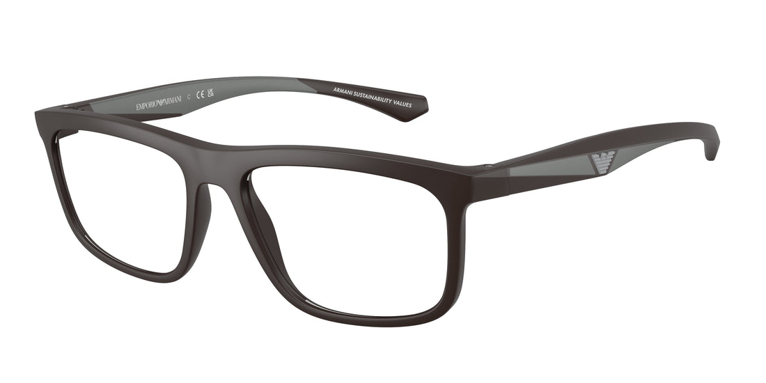 Translation missing: es.seo.product.type.gafas-graduadas emporio armani ea3246 6186 marrón square masculino talla 55mm - Translation missing: es.seo.product.alt.imagen-principal
