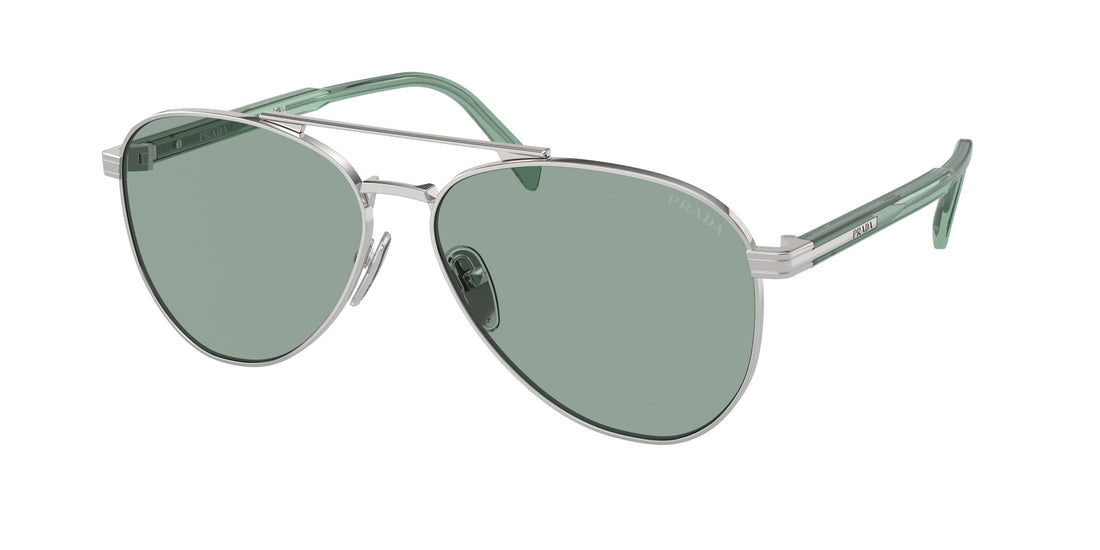 Translation missing: es.seo.product.type.gafas-de-sol prada pr a58s 1bc10g plateado pilot masculino talla 58mm - Translation missing: es.seo.product.alt.imagen-principal