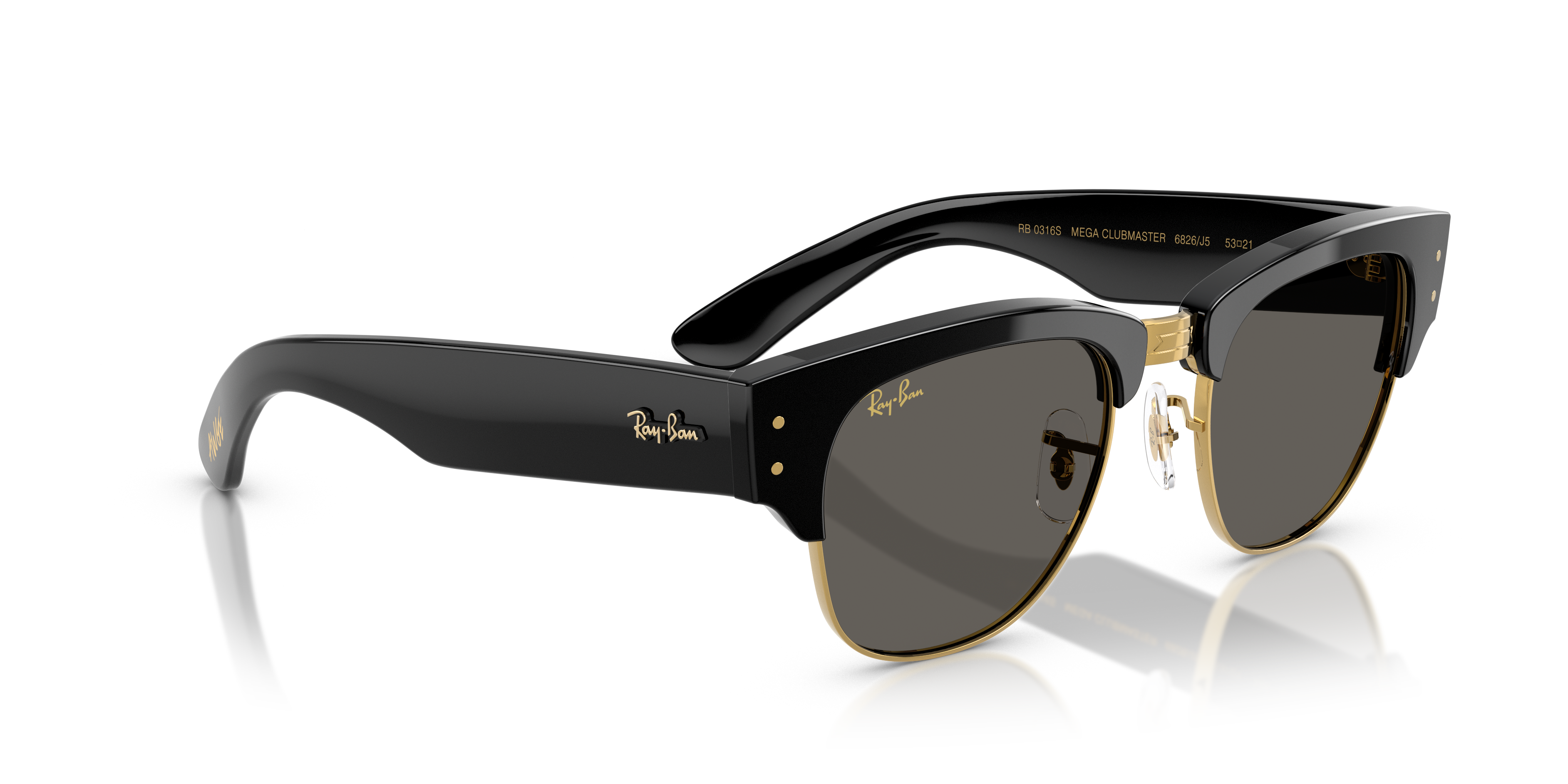 RAY-BAN RB0316S MEGA CLUBMASTER 6826J5 53