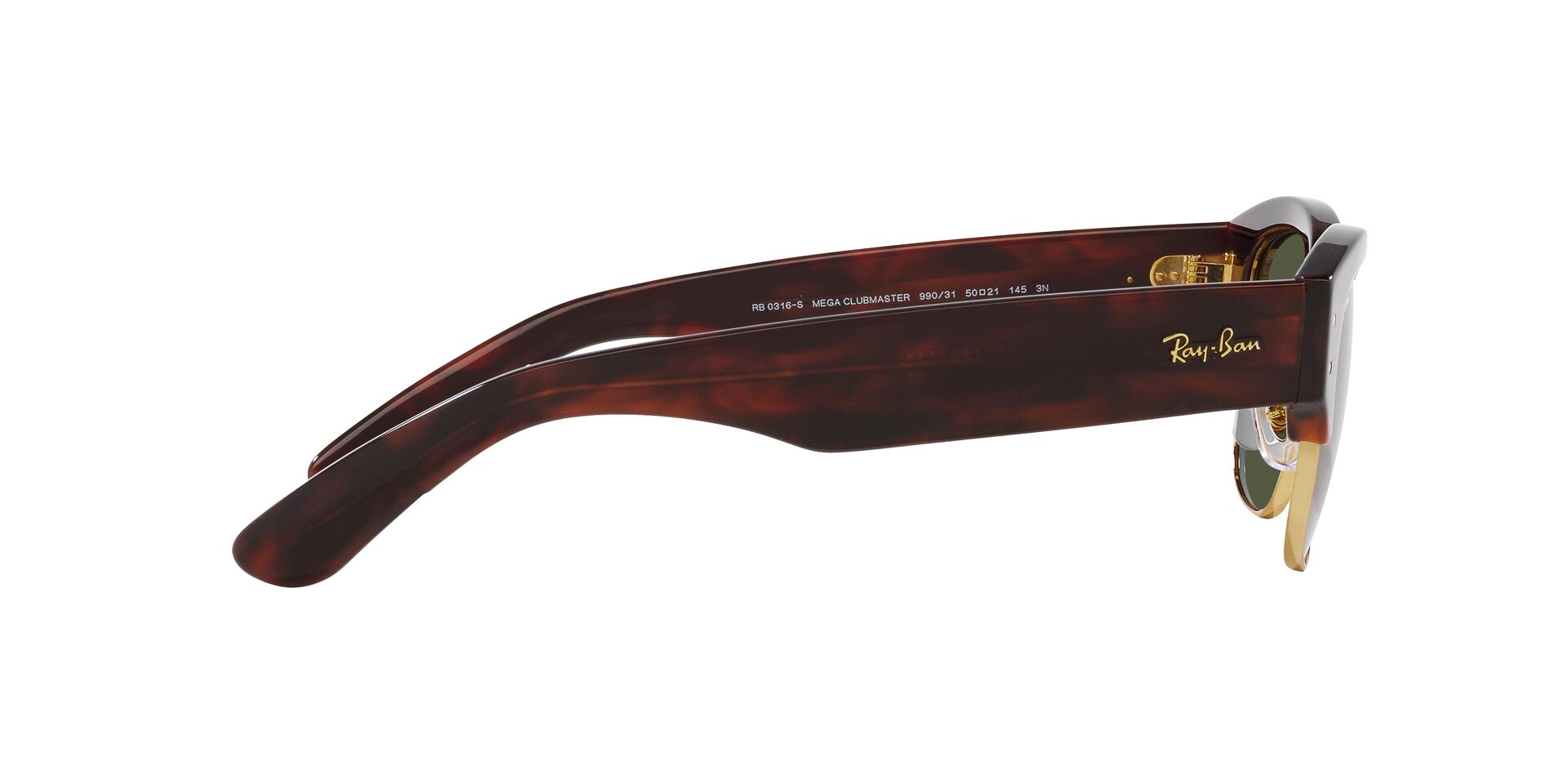 RAY-BAN RB0316S MEGA CLUBMASTER 990/31 50