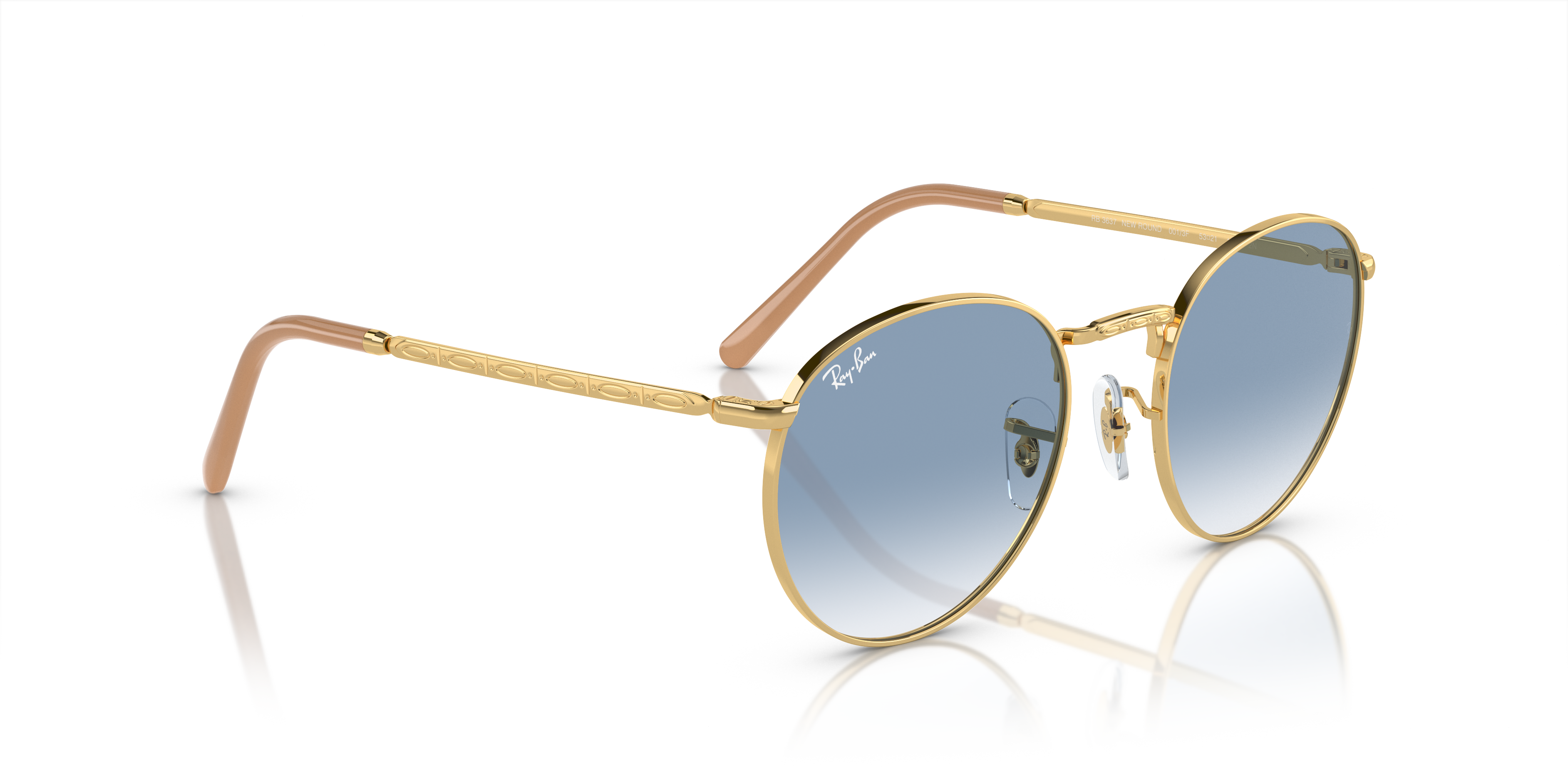 RAY-BAN RB3637 NEW ROUND 001/3F 53