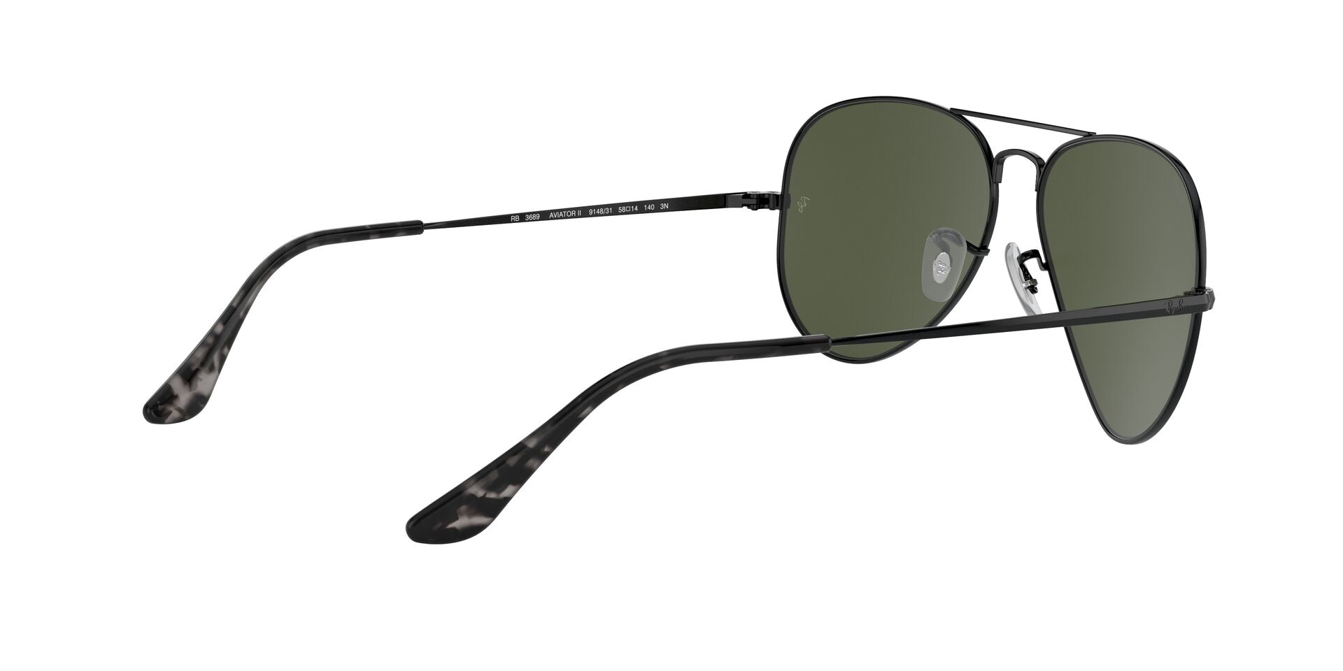 RAY-BAN RB3689 AVIATOR METAL II 914831 58