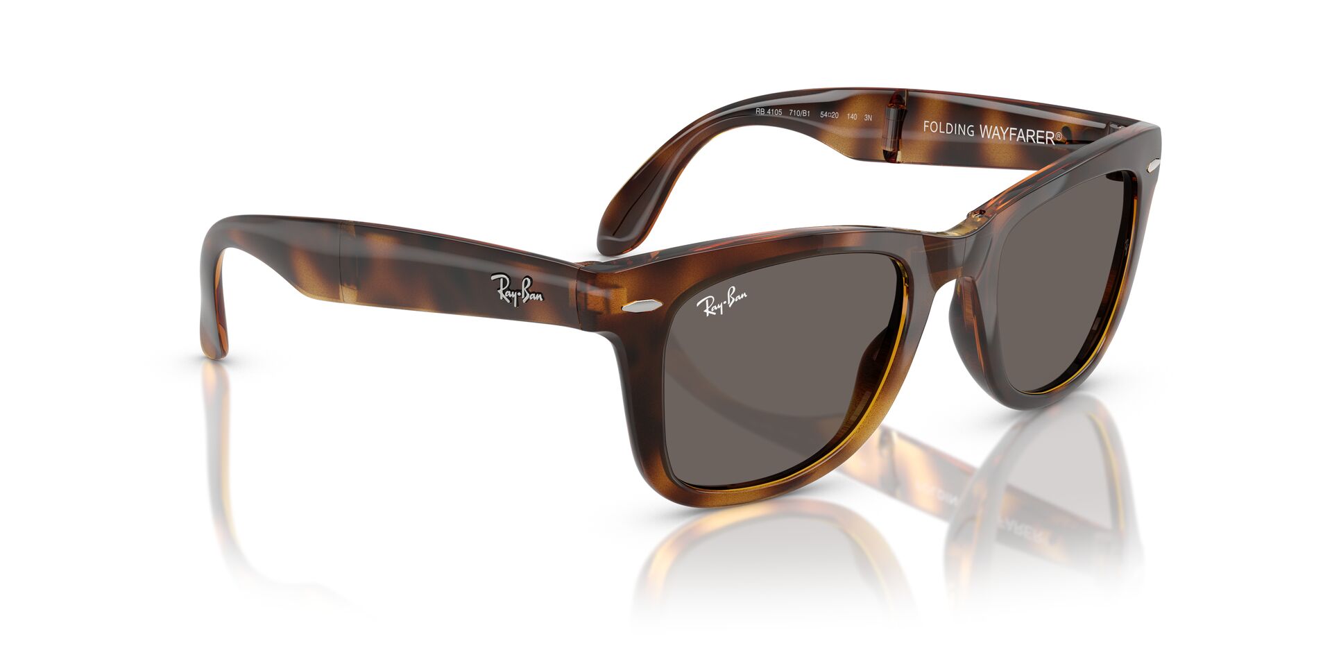 RAY-BAN RB4105 FOLDING WAYFARER 710/B1 50
