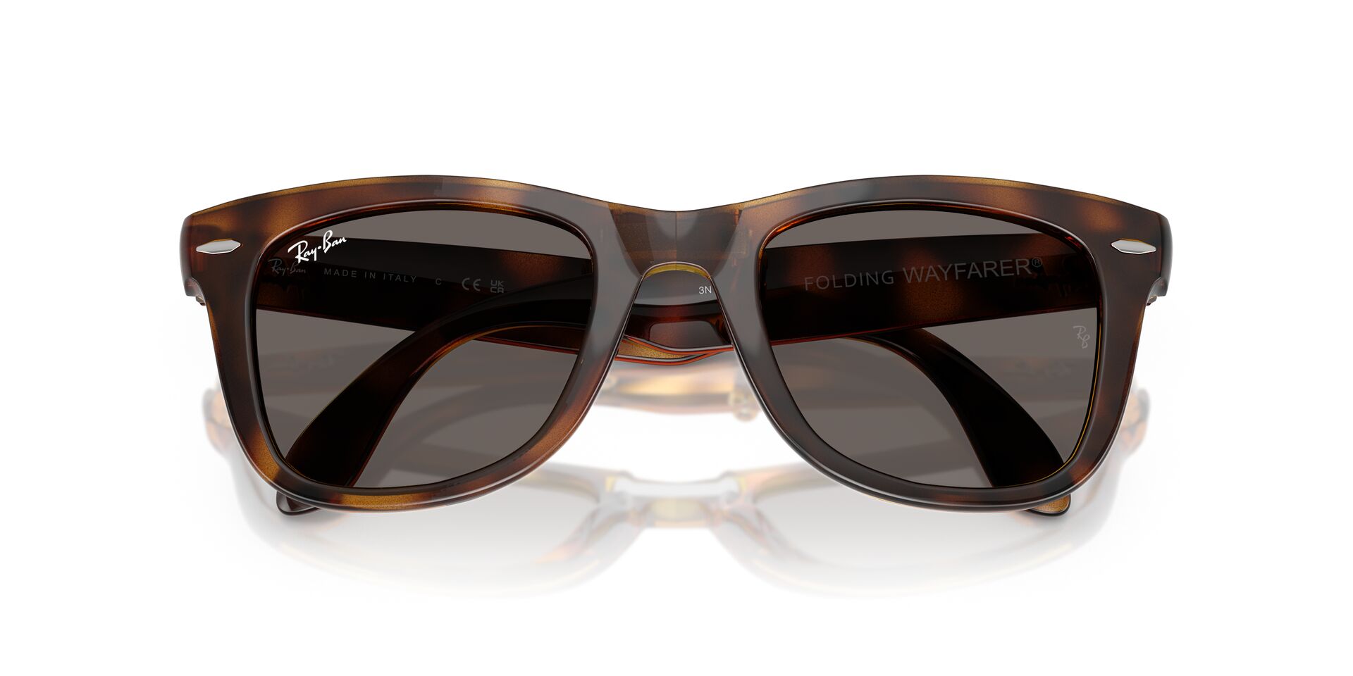 RAY-BAN RB4105 FOLDING WAYFARER 710/B1 50