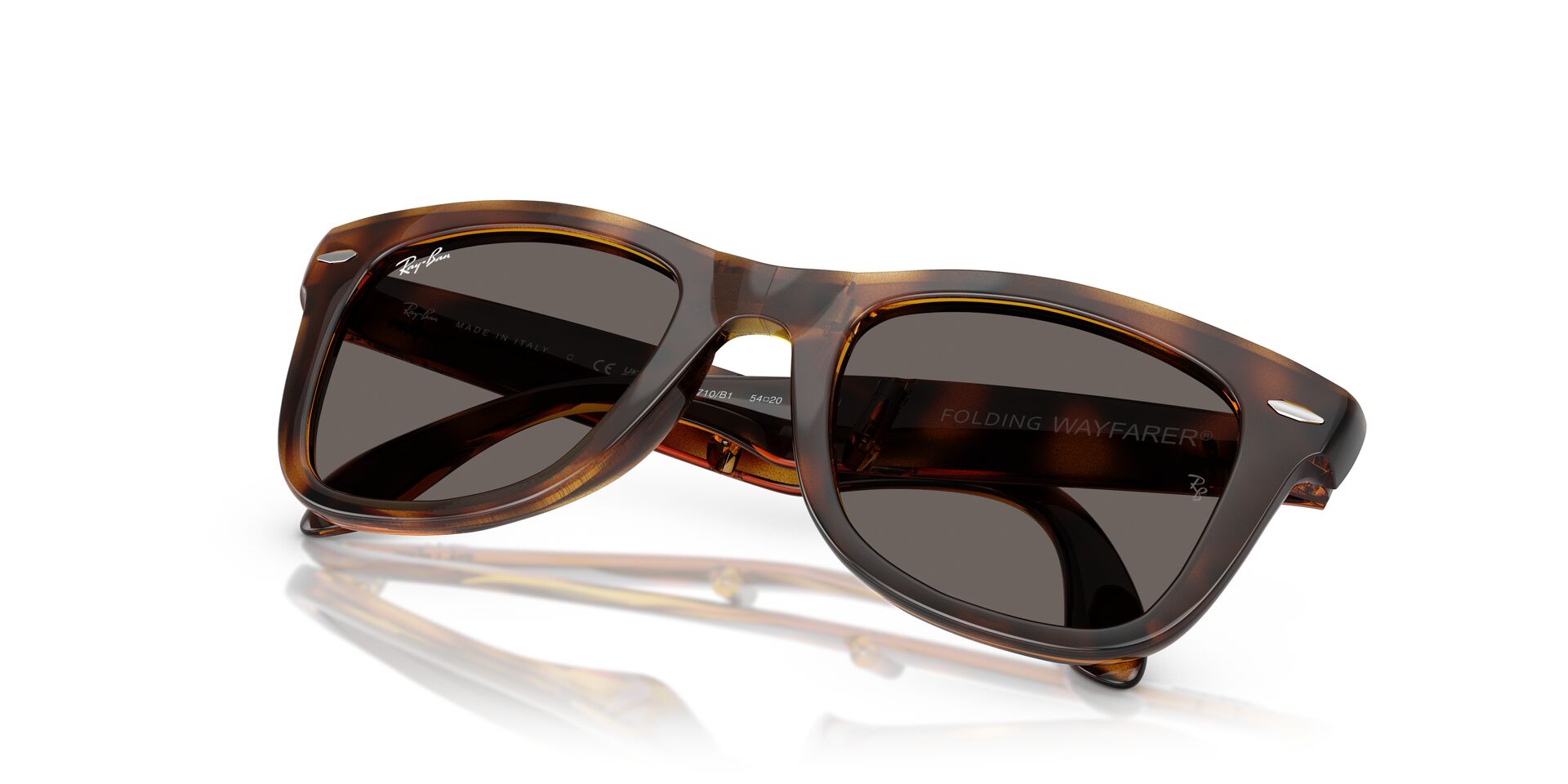 RAY-BAN RB4105 FOLDING WAYFARER 710/B1 50