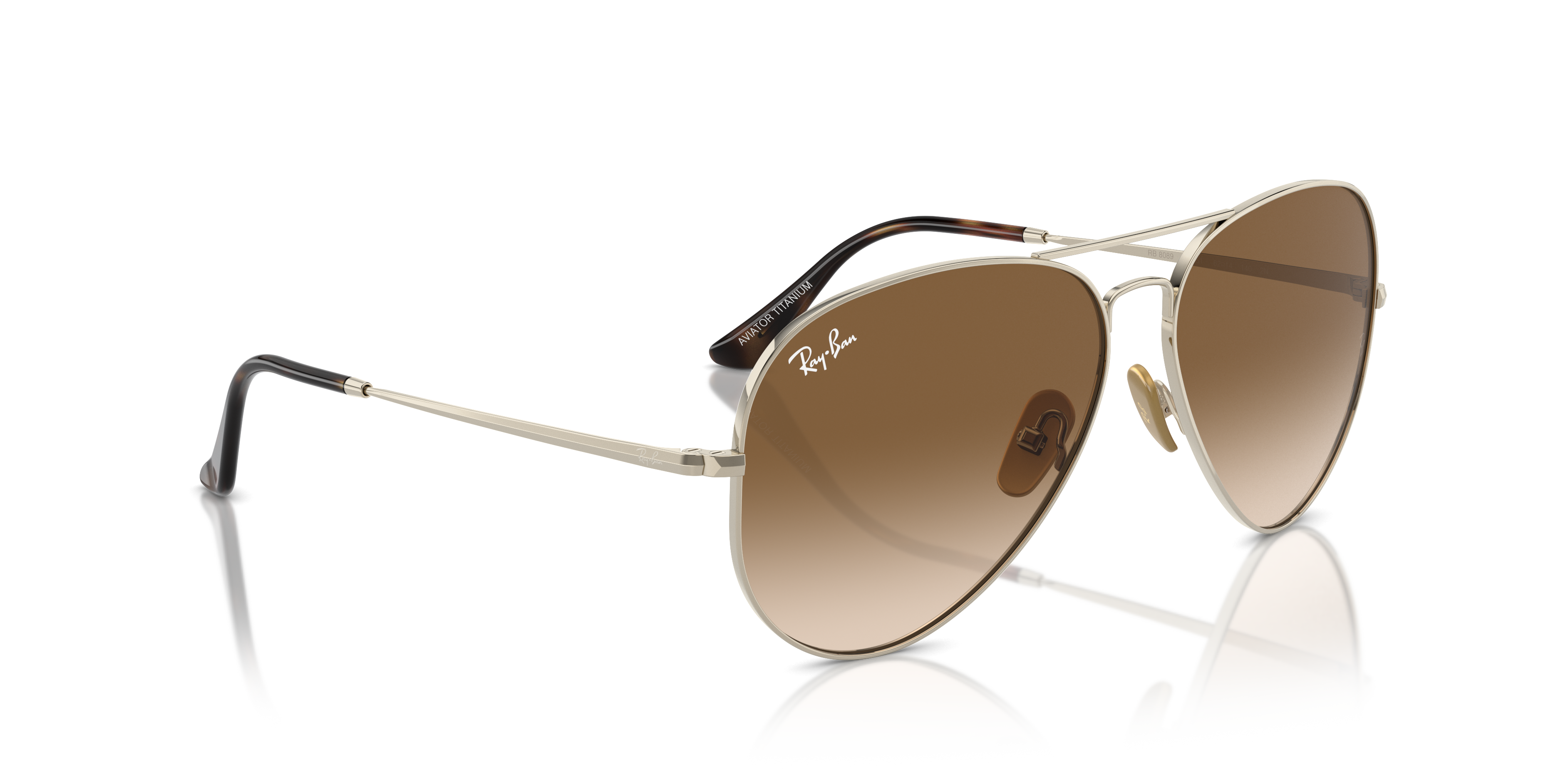 RAY-BAN RB8089 AVIATOR TITANIUM 926551 62