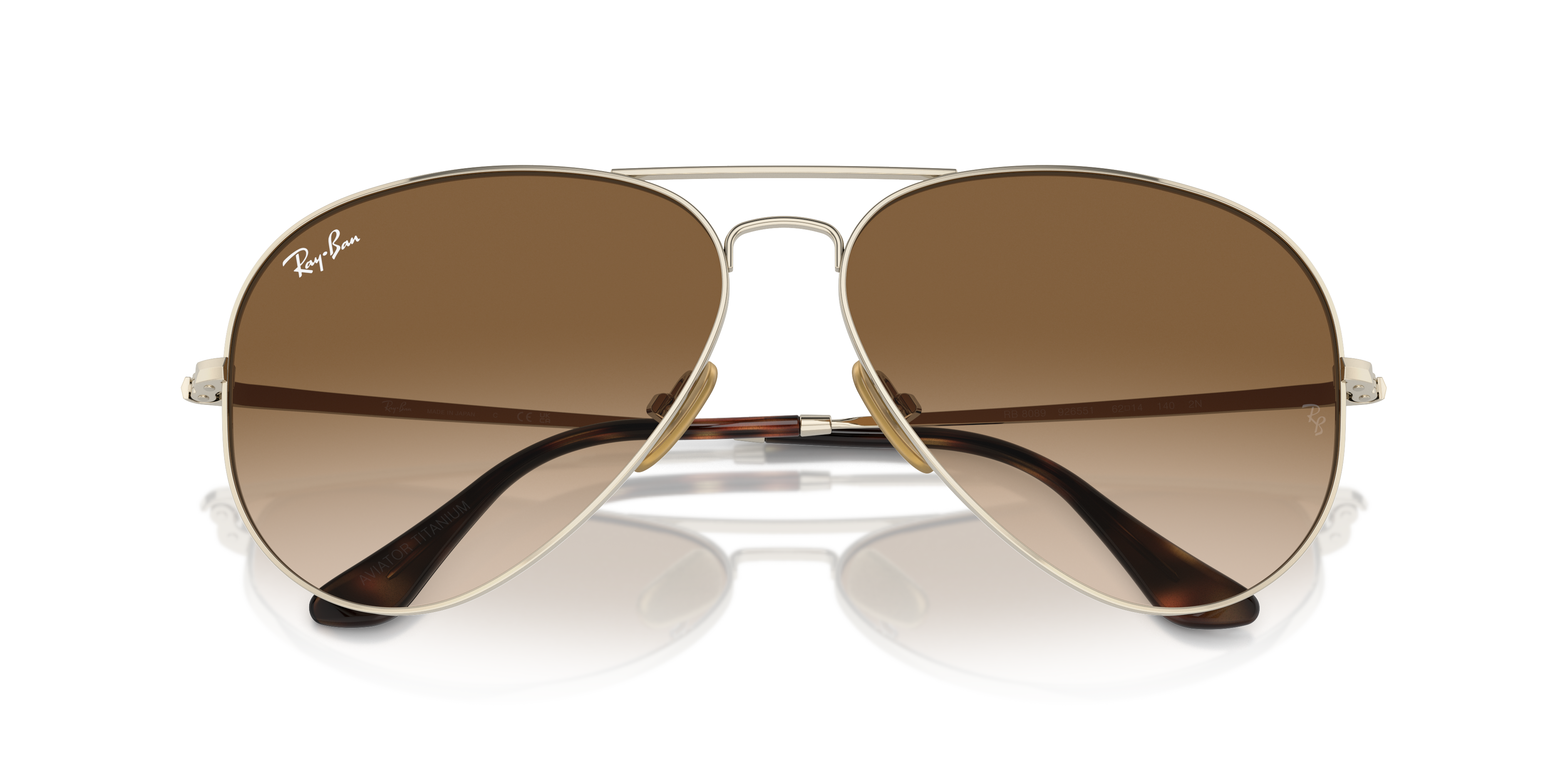 RAY-BAN RB8089 AVIATOR TITANIUM 926551 58
