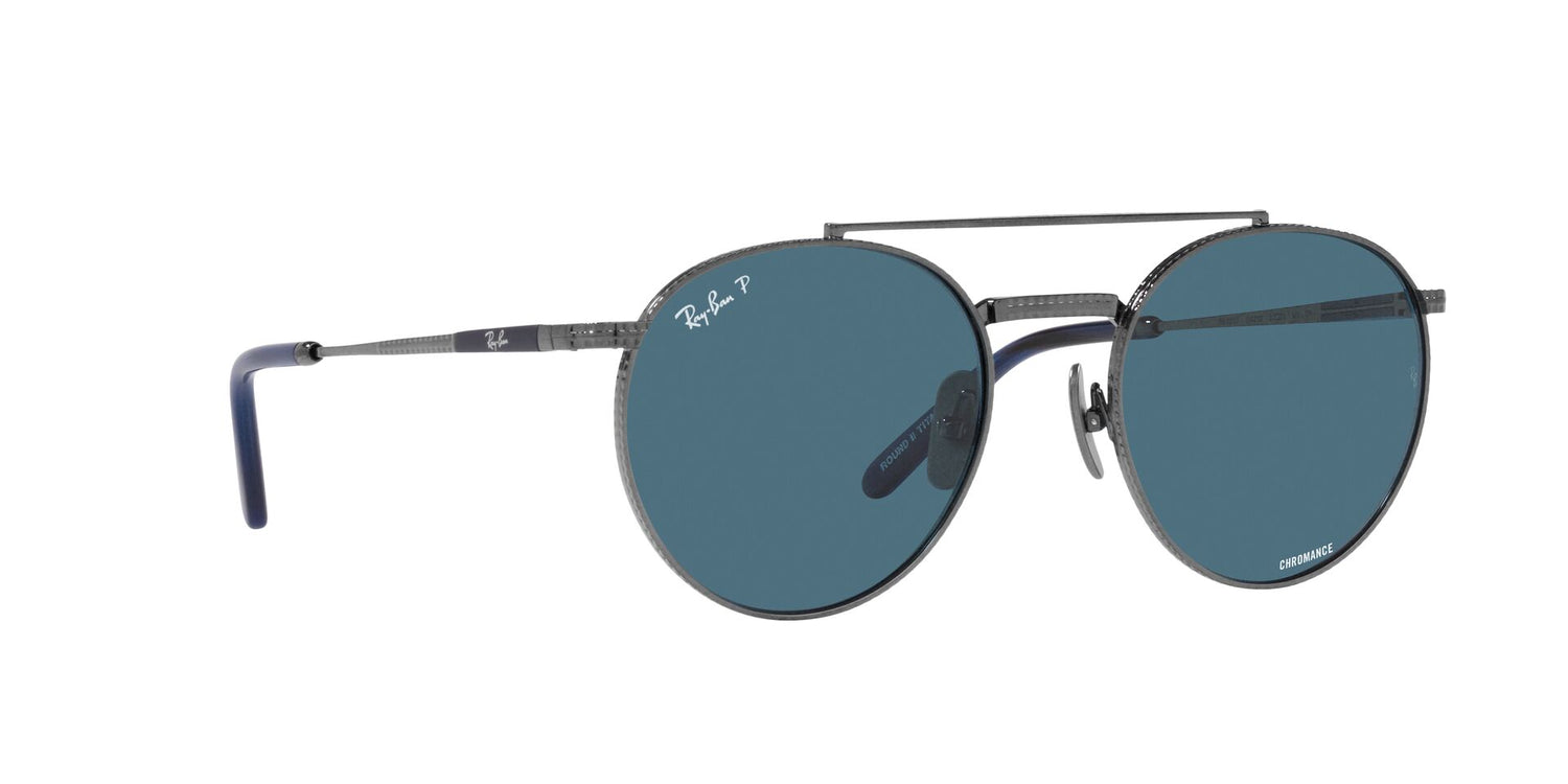 RAY-BAN RB8237 ROUND II TITANIUM 3142S2 53
