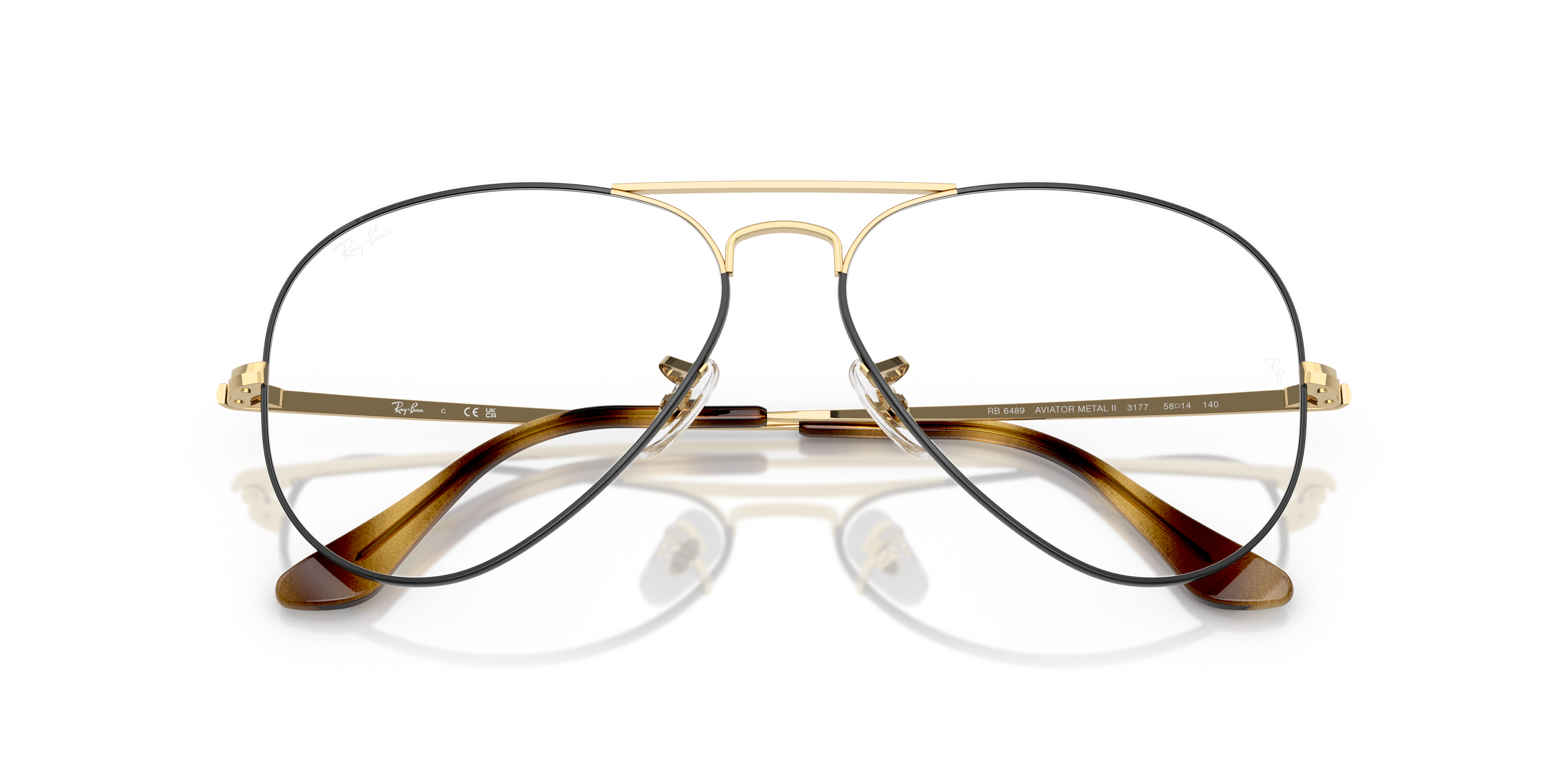 RAY-BAN RX6489 AVIATOR 3177 58