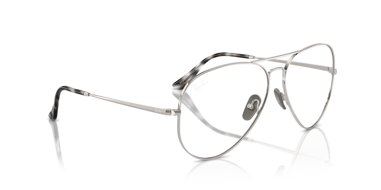 RAY-BAN RX8789 AVIATOR TITANIUM 1002 58