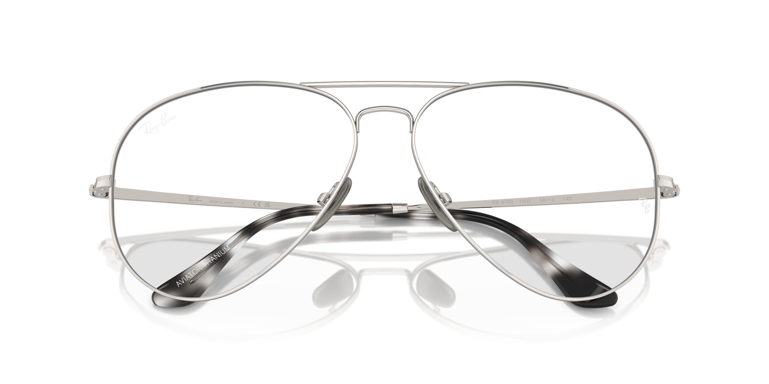 RAY-BAN RX8789 AVIATOR TITANIUM 1002 58