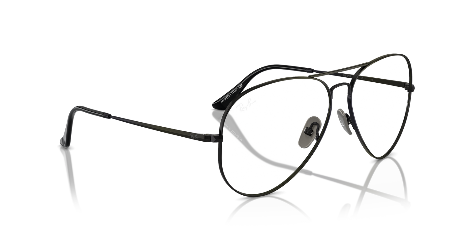 RAY-BAN RX8789 AVIATOR TITANIUM 1244 58