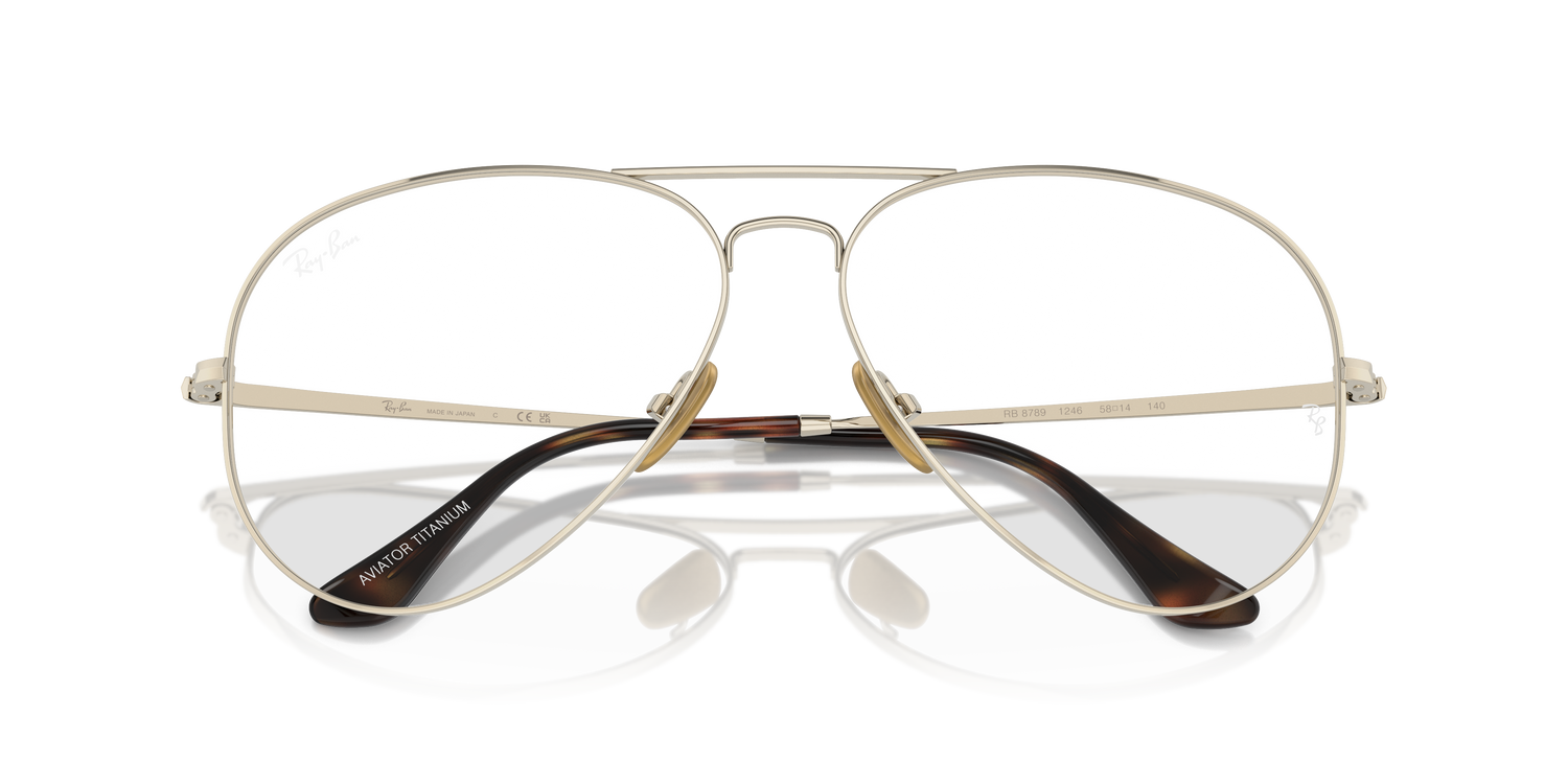 RAY-BAN RX8789 AVIATOR TITANIUM 1246 58
