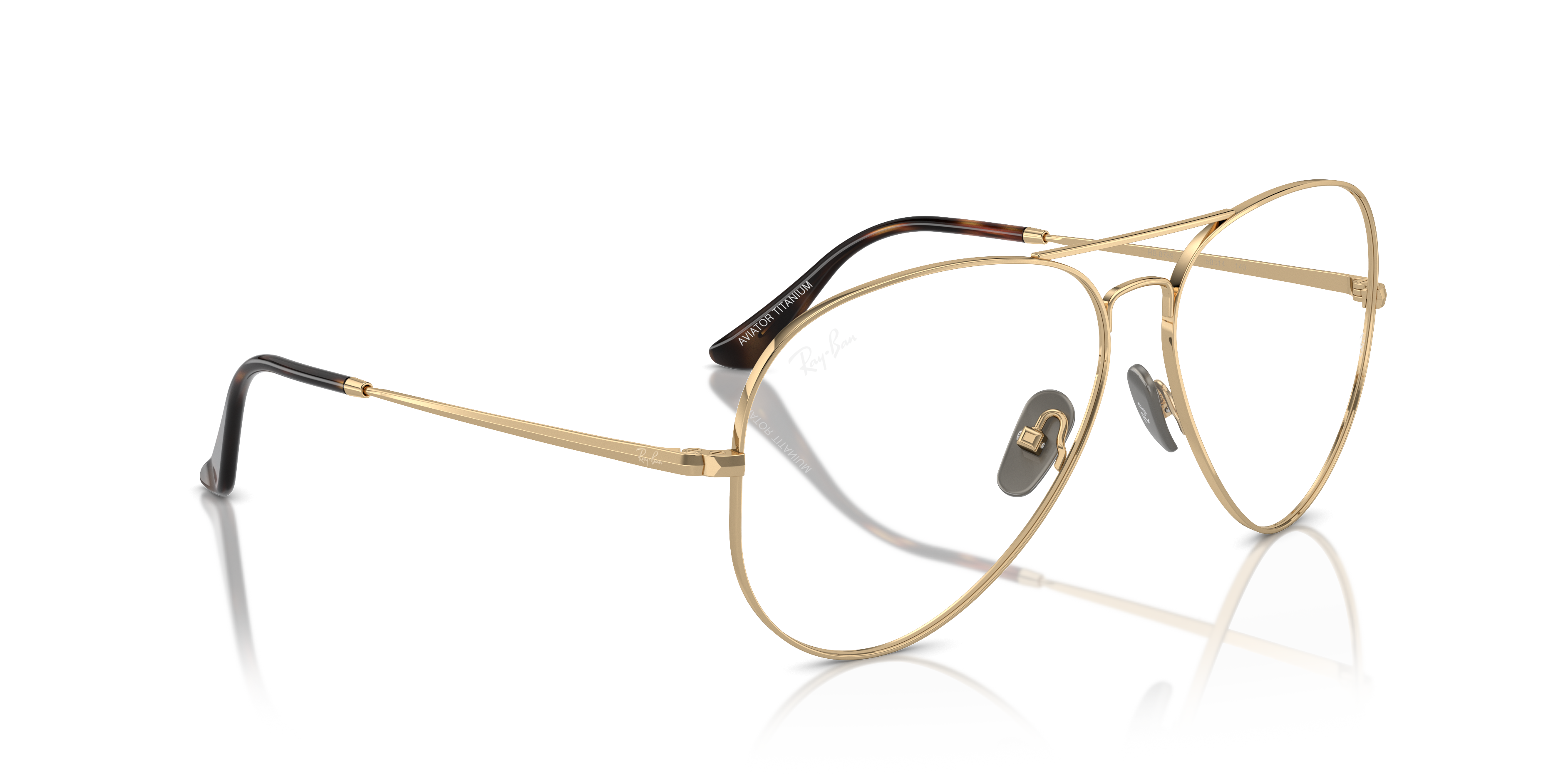 RAY-BAN RX8789 AVIATOR TITANIUM 1247 58