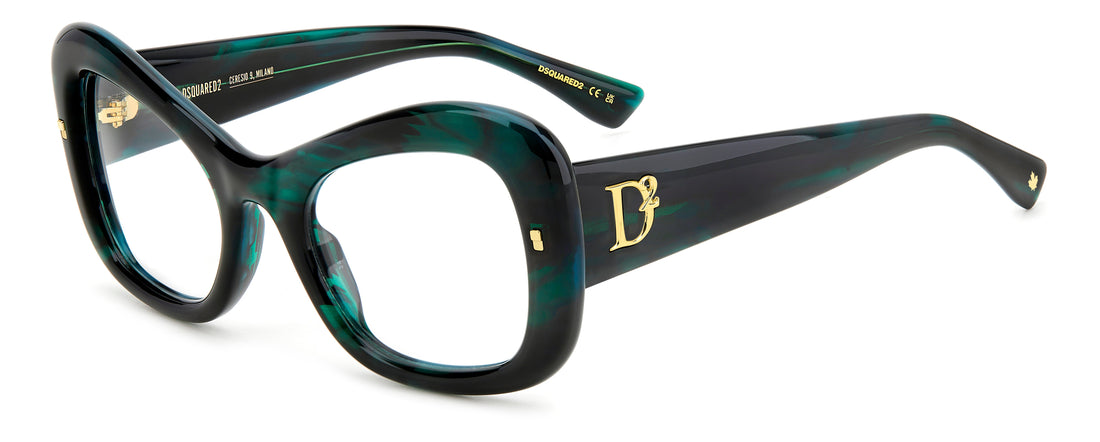 Translation missing: es.seo.product.type.gafas-graduadas dsquared2 d2 0138 6ak verde femenino talla 52mm - Translation missing: es.seo.product.alt.imagen-principal