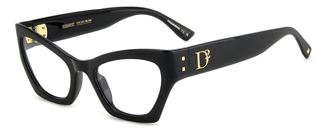 Translation missing: es.seo.product.type.gafas-graduadas dsquared2 d2 0133 807 negro femenino talla 53mm - Translation missing: es.seo.product.alt.imagen-principal