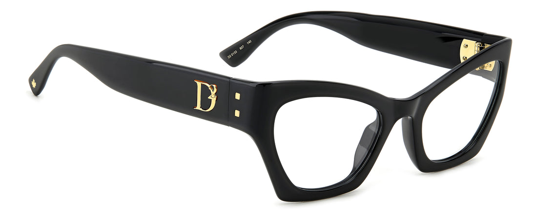 Translation missing: es.seo.product.type.gafas-graduadas dsquared2 d2 0133 807 negro femenino talla 53mm - Translation missing: es.seo.product.alt.imagen-secundaria