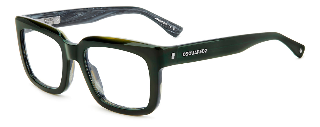 Translation missing: es.seo.product.type.gafas-graduadas dsquared2 d2 0144 6ak verde rectangular masculino talla 53mm - Translation missing: es.seo.product.alt.imagen-principal