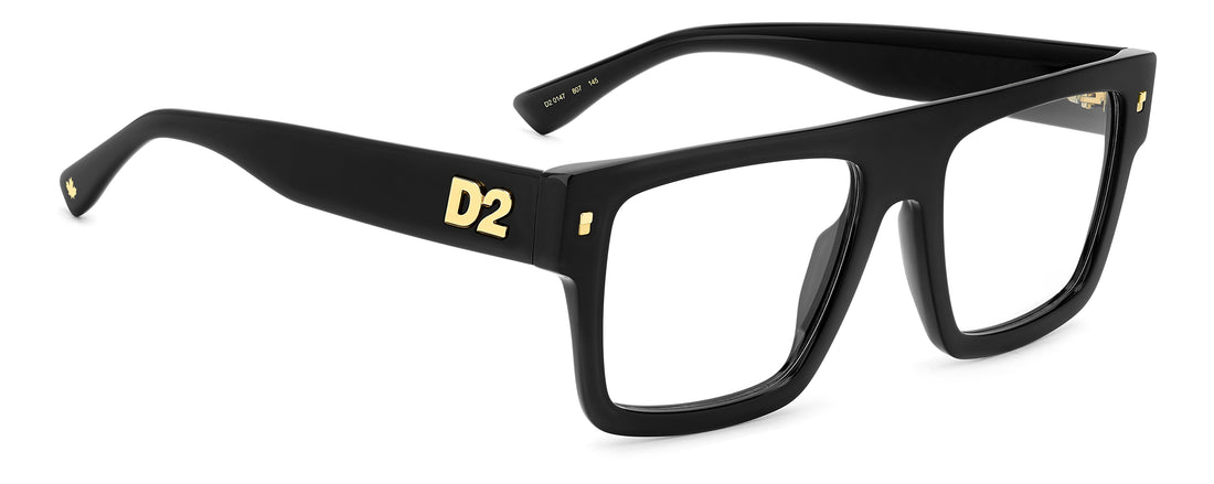Translation missing: es.seo.product.type.gafas-graduadas dsquared2 d2 0147 807 negro rectangular flat top masculino talla 54mm - Translation missing: es.seo.product.alt.imagen-secundaria