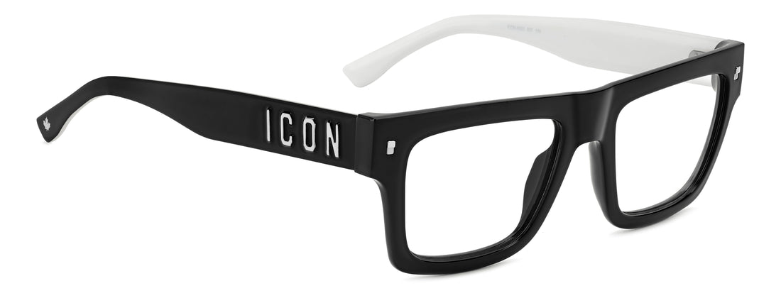 Translation missing: es.seo.product.type.gafas-graduadas dsquared2 icon 0023 807 negro rectangular flat top masculino talla 53mm - Translation missing: es.seo.product.alt.imagen-secundaria
