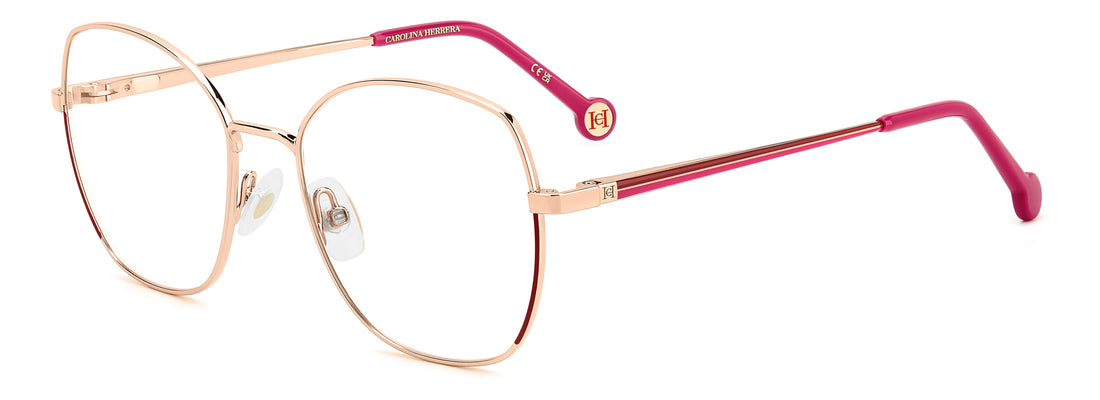 Translation missing: es.seo.product.type.gafas-graduadas carolina herrera her 0281 yk9 burdeos square femenino talla 52mm - Translation missing: es.seo.product.alt.imagen-principal