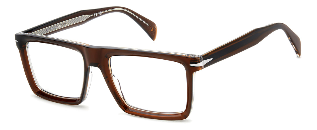 Translation missing: es.seo.product.type.gafas-graduadas david beckham db 7138 yl3 marron rectangular masculino talla 55mm - Translation missing: es.seo.product.alt.imagen-principal