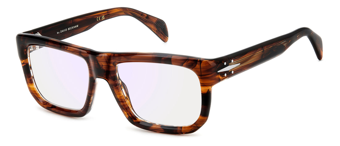 Translation missing: es.seo.product.type.gafas-graduadas david beckham db 7137 ex4 marron rectangular masculino talla 54mm - Translation missing: es.seo.product.alt.imagen-principal