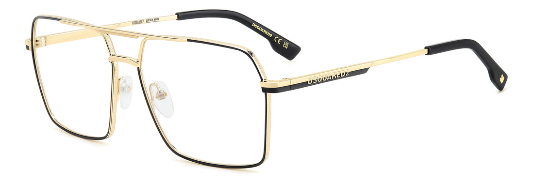 Translation missing: es.seo.product.type.gafas-graduadas dsquared2 d2 0157 0nz negro rectangular masculino talla 60mm - Translation missing: es.seo.product.alt.imagen-principal