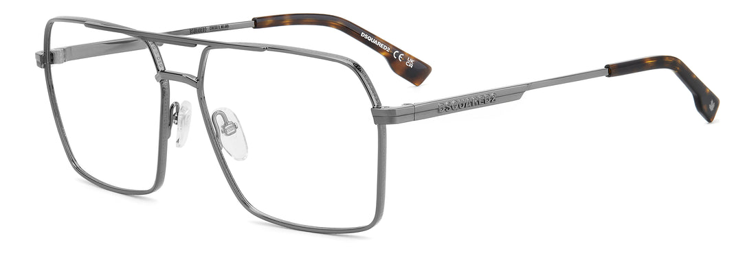 Translation missing: es.seo.product.type.gafas-graduadas dsquared2 d2 0157 kj1 plateado rectangular masculino talla 60mm - Translation missing: es.seo.product.alt.imagen-principal