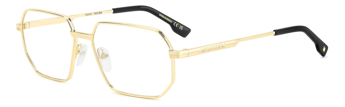 Translation missing: es.seo.product.type.gafas-graduadas dsquared2 d2 0158 000 dorado rectangular masculino talla 56mm - Translation missing: es.seo.product.alt.imagen-principal
