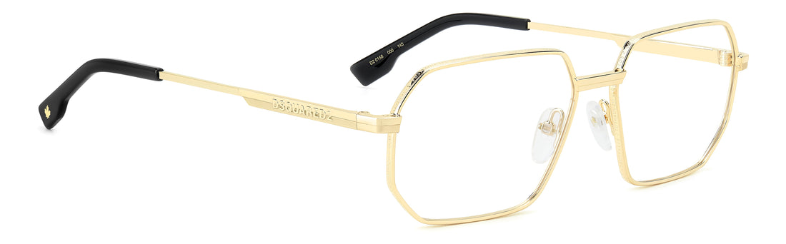 Translation missing: es.seo.product.type.gafas-graduadas dsquared2 d2 0158 000 dorado rectangular masculino talla 56mm - Translation missing: es.seo.product.alt.imagen-secundaria
