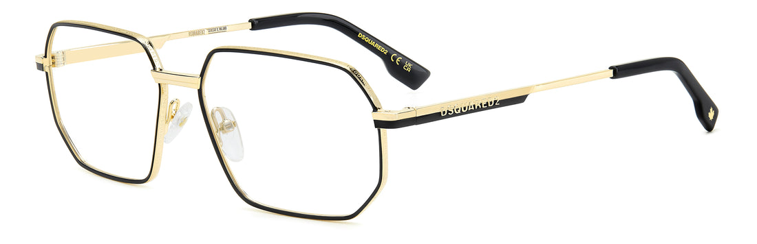 Translation missing: es.seo.product.type.gafas-graduadas dsquared2 d2 0158 0nz negro rectangular masculino talla 56mm - Translation missing: es.seo.product.alt.imagen-principal