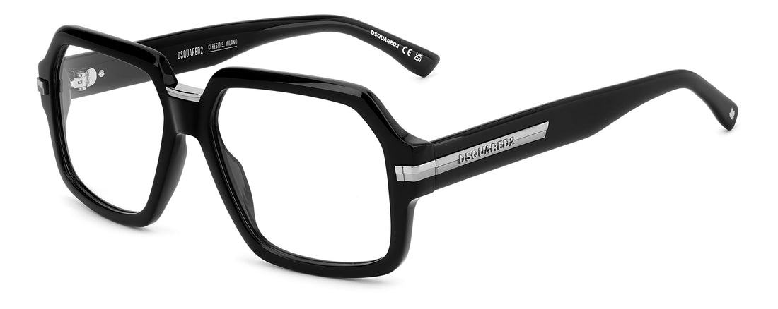 Translation missing: es.seo.product.type.gafas-graduadas dsquared2 d2 0162 284 negro square masculino talla 56mm - Translation missing: es.seo.product.alt.imagen-principal