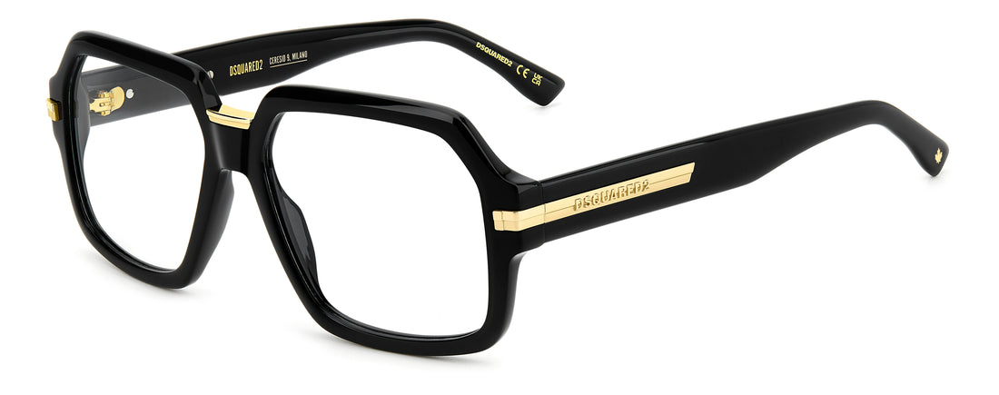 Translation missing: es.seo.product.type.gafas-graduadas dsquared2 d2 0162 807 negro square masculino talla 56mm - Translation missing: es.seo.product.alt.imagen-principal