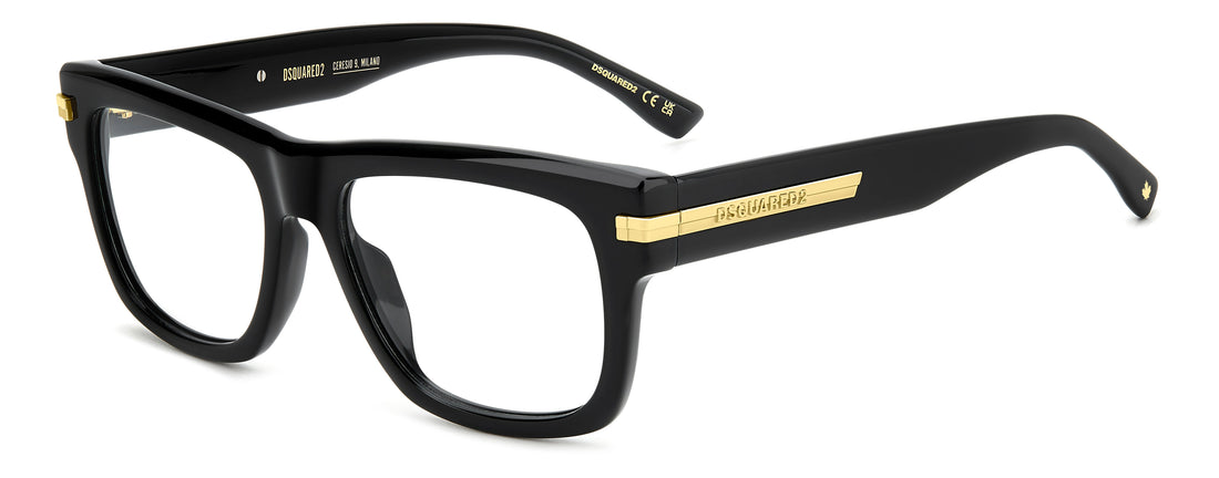 Translation missing: es.seo.product.type.gafas-graduadas dsquared2 d2 0163 807 negro rectangular masculino talla 54mm - Translation missing: es.seo.product.alt.imagen-principal