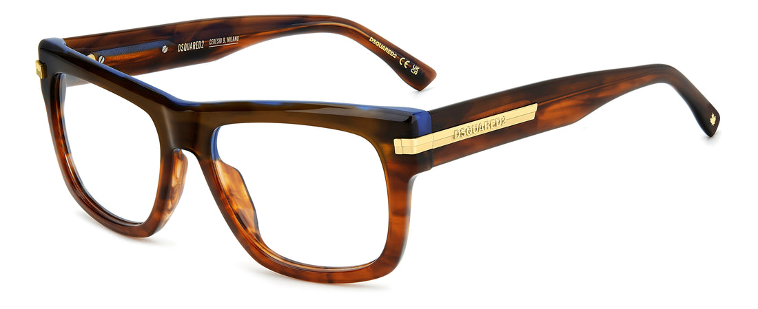 Translation missing: es.seo.product.type.gafas-graduadas dsquared2 d2 0163 ex4 marron rectangular masculino talla 54mm - Translation missing: es.seo.product.alt.imagen-principal